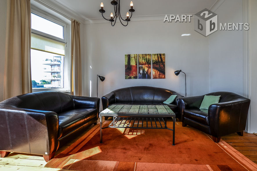 Möblierte 4-Zimmer-Wohnung in Köln-Mülheim mit Panoramablick auf den Rhein