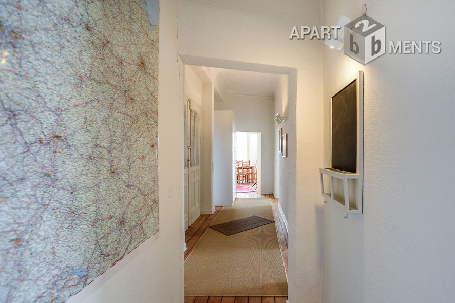 Möblierte 4-Zimmer-Wohnung in Köln-Mülheim mit Panoramablick auf den Rhein