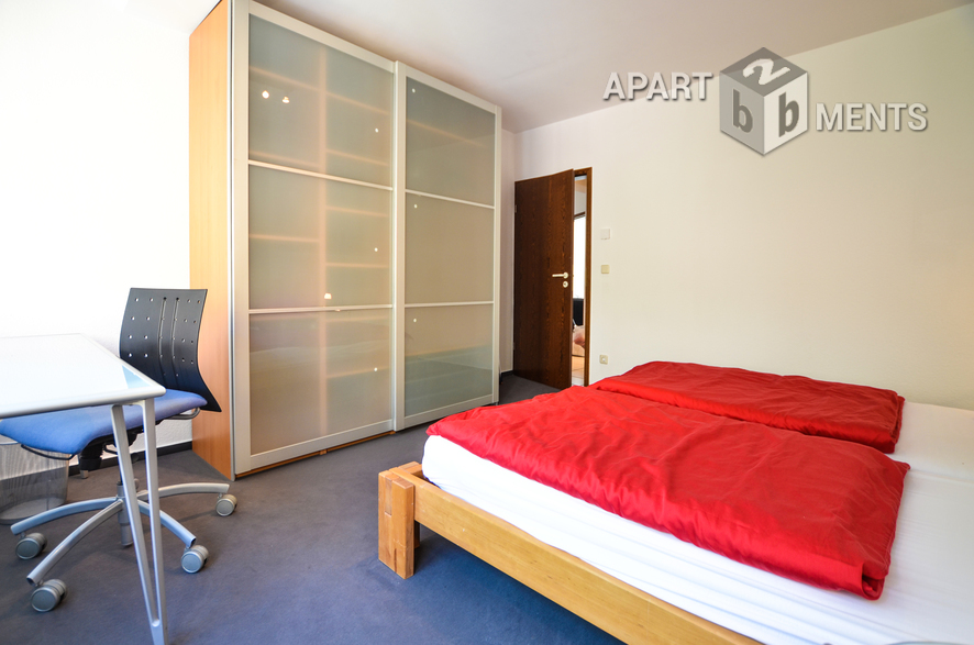 Modern möblierte 2-Zimmerwohnung der gehobene Kategorie in Köln-Neustadt-Süd