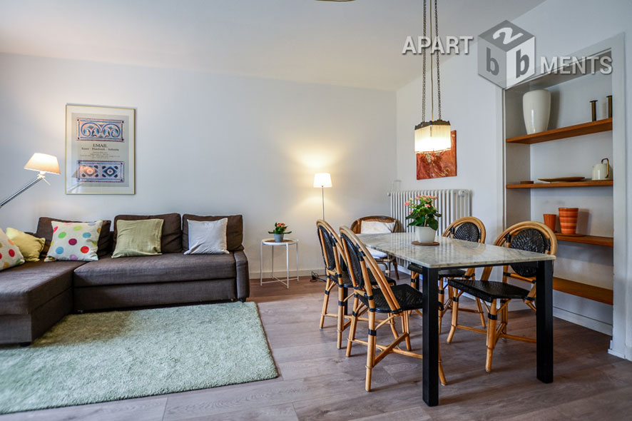 Modern möblierte Wohnung mit Südbalkon in Köln-Sülz