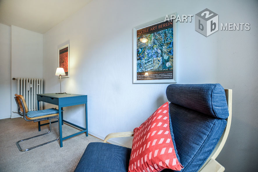 Modern möblierte Wohnung mit Südbalkon in Köln-Sülz