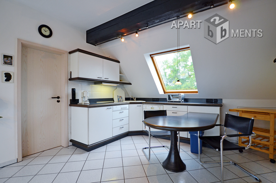 Modernly furnished open-plan apartment in Cologne-Urbach