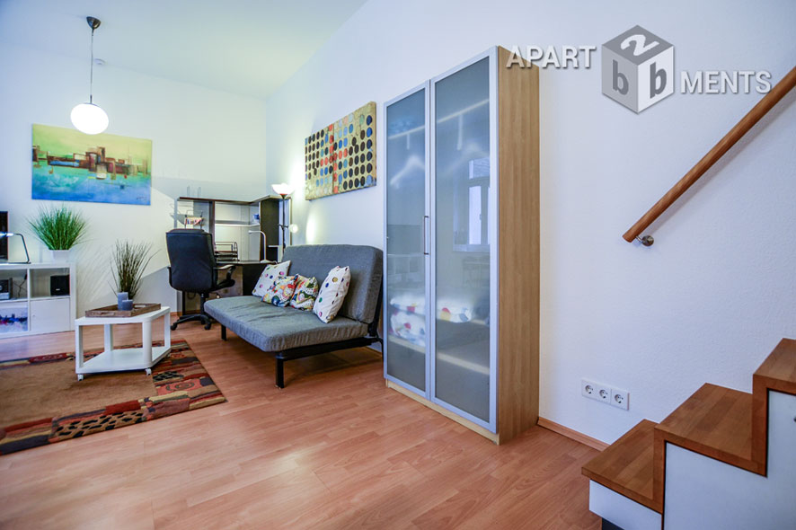 Modern möbliertes Apartment mit Empore in Köln-Neustadt-Nord