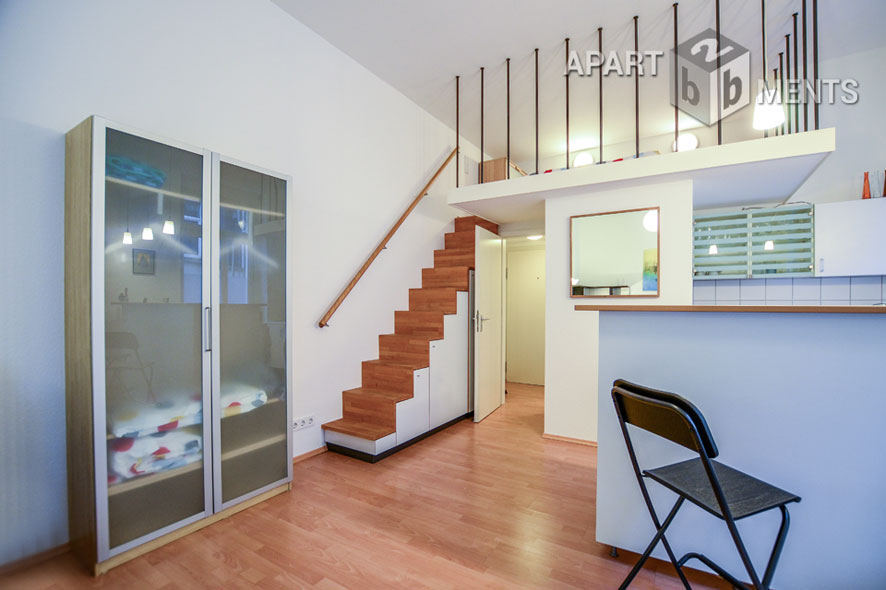 Modern möbliertes Apartment mit Empore in Köln-Neustadt-Nord
