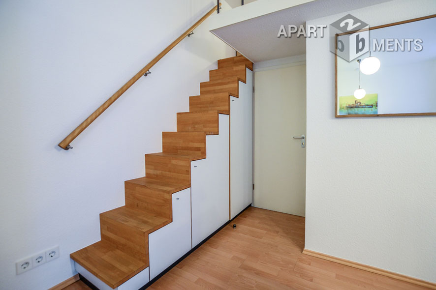 Modern möbliertes Apartment mit Empore in Köln-Neustadt-Nord