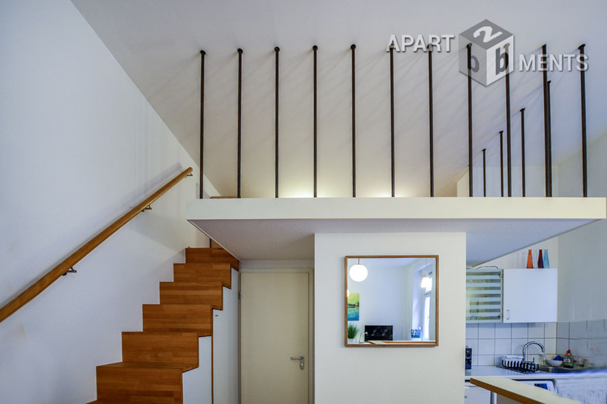 Modern möbliertes Apartment mit Empore in Köln-Neustadt-Nord