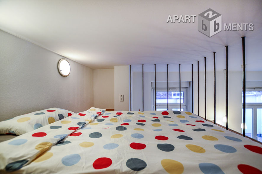 Modern möbliertes Apartment mit Empore in Köln-Neustadt-Nord