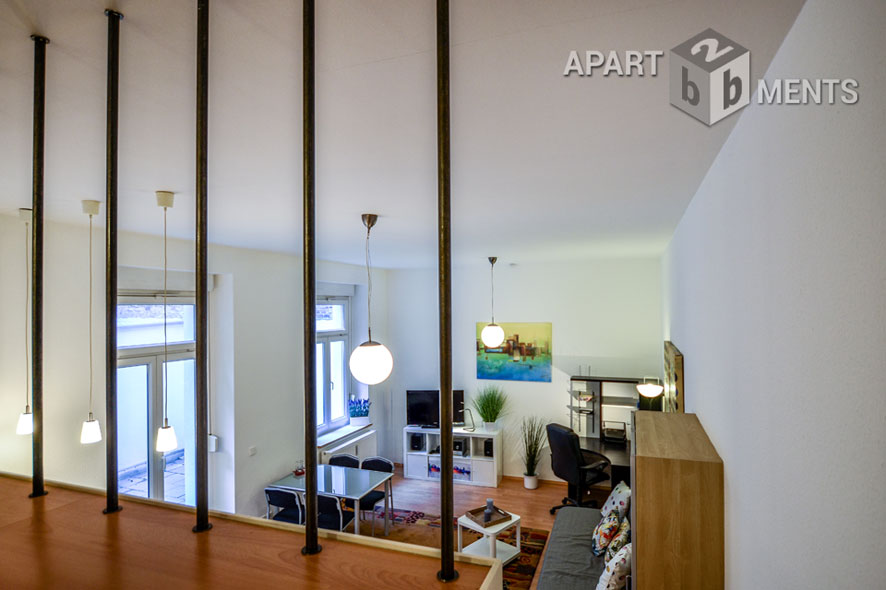 Modern möbliertes Apartment mit Empore in Köln-Neustadt-Nord