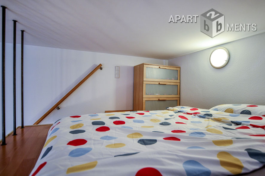 Modern möbliertes Apartment mit Empore in Köln-Neustadt-Nord