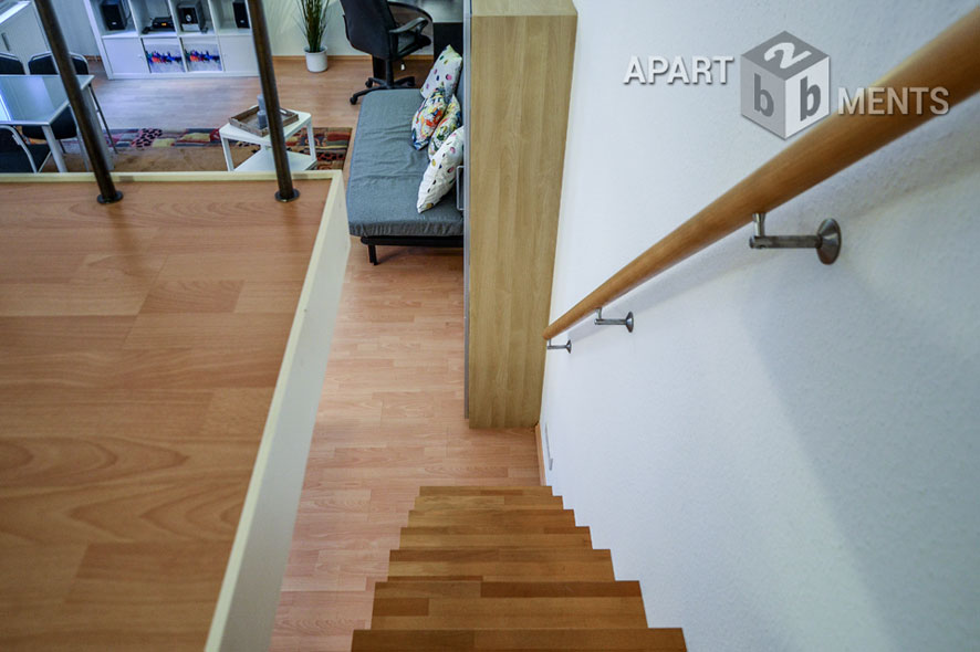 Modern möbliertes Apartment mit Empore in Köln-Neustadt-Nord