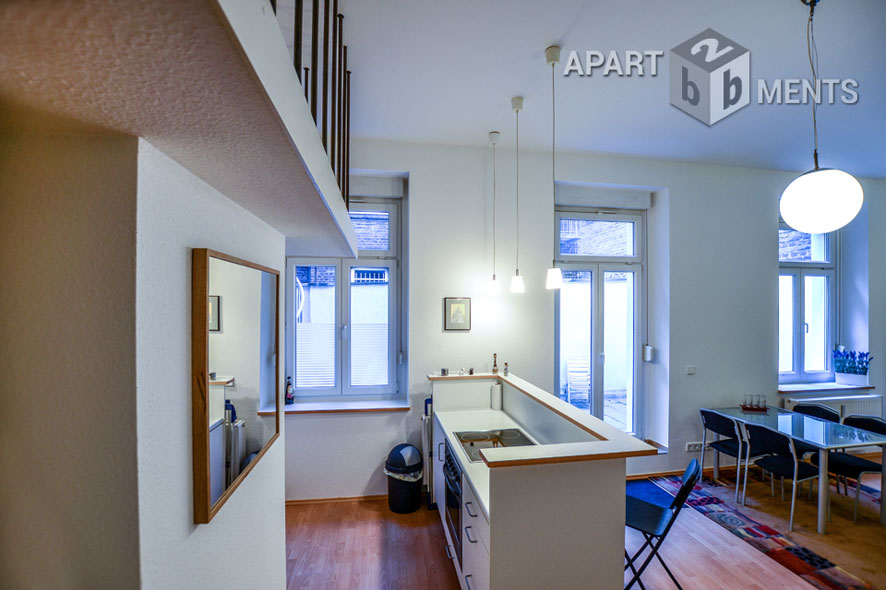 Modern möbliertes Apartment mit Empore in Köln-Neustadt-Nord