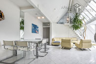 Furnished spacious penthouse apartment in maisonette style in Cologne-Neustadt-Süd