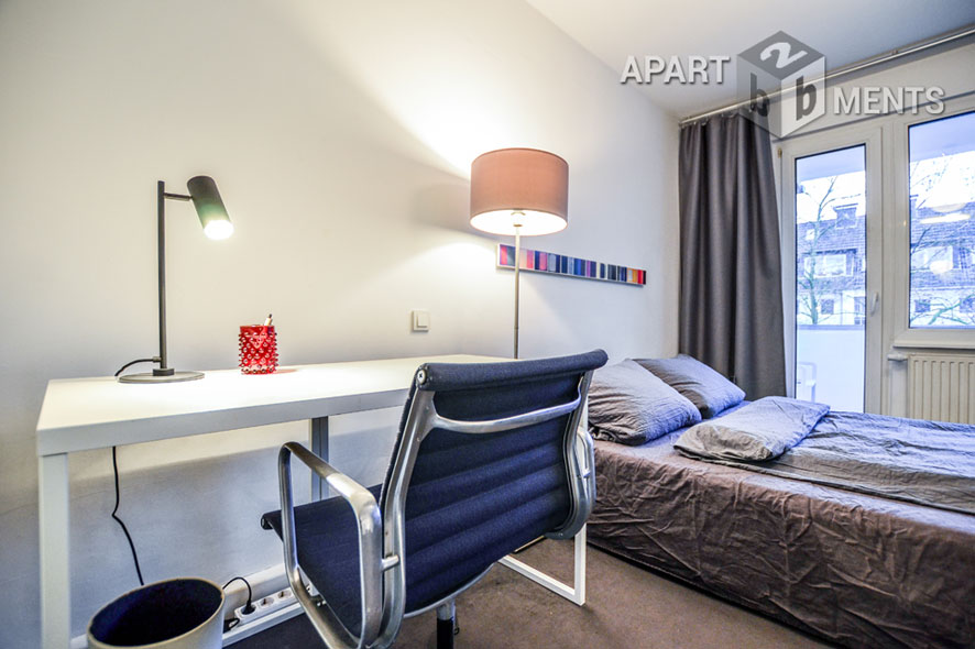 High-quality furnished and centrally located apartment in Cologne Agnesviertel