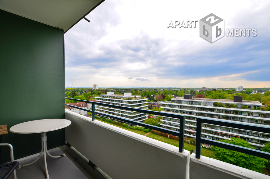 1 room apartment with a panorama view on the Rhine and swimming pool