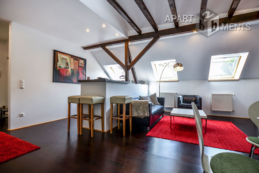Möblierte und außergewöhnlich gestaltete Wohnung in Köln-Ehrenfeld