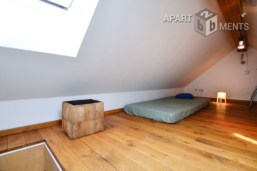 Modernly furnished maisonette apartment with roof terrace in Cologne-Altstadt-Nord