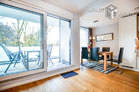 Modernly furnished and centrally located apartment with terrace in Cologne-Lindenthal