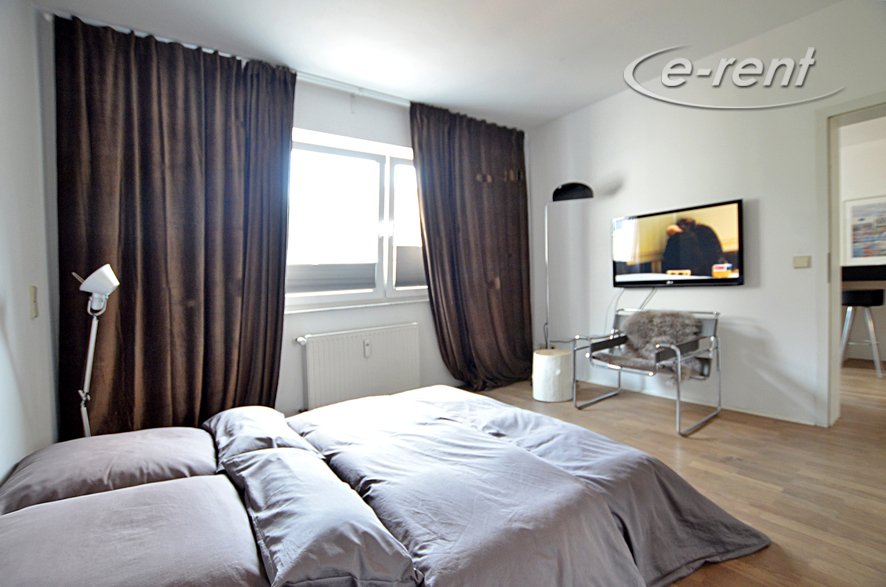 Furnished apartment in Cologne Altstadt-Nord with view to the Klingelpütz-Park