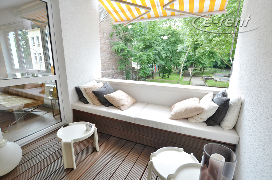 Furnished apartment in Cologne Altstadt-Nord with view to the Klingelpütz-Park