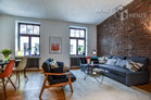 Open furnished maisonette with roof terrace in Cologne-Ehrenfeld