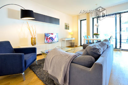 Furnished luxury category apartment in the exclusive Pandion Belvedere in Cologne-Müngersdorf