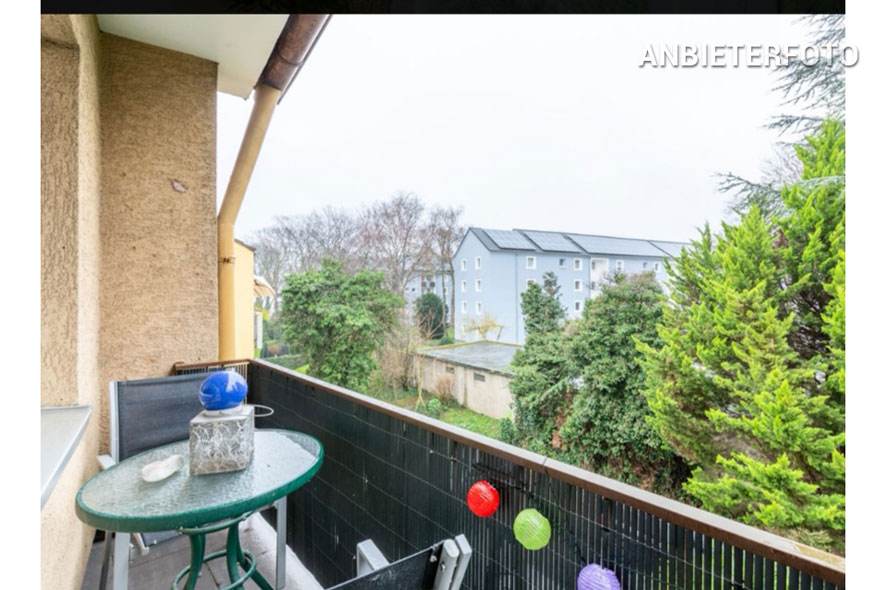 Modernly furnished apartment with balcony in Cologne-Mülheim