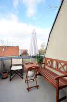 Furnished apartment with rooftop terrace in quite location in Cologne-Nippes