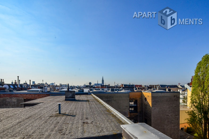 Loftartige möblierte Maisonette mit Panoramablick in Köln-Neustadt-Nord