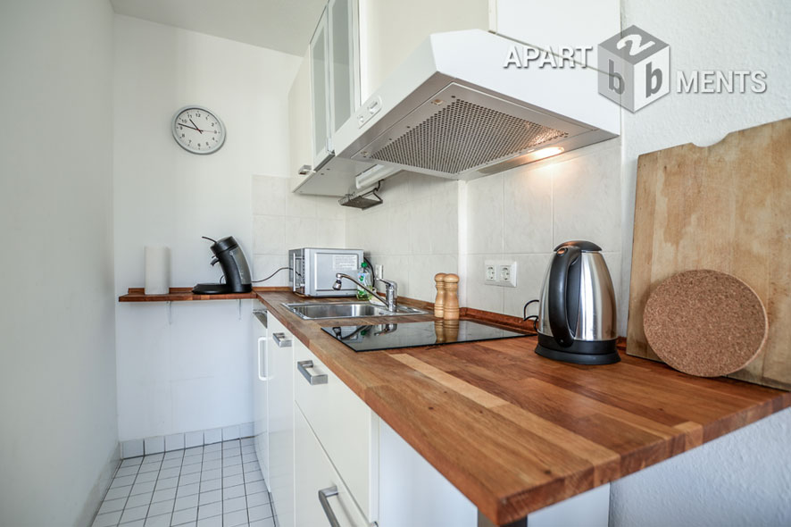 Möbliertes Apartment in zentraler aber sehr ruhiger Lage von Köln-Altstadt-Süd