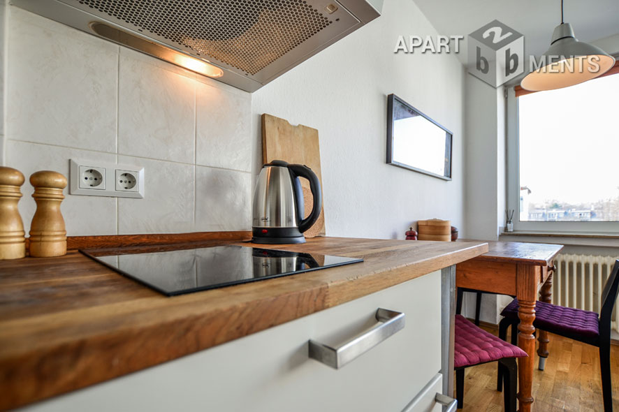 Möbliertes Apartment in zentraler aber sehr ruhiger Lage von Köln-Altstadt-Süd