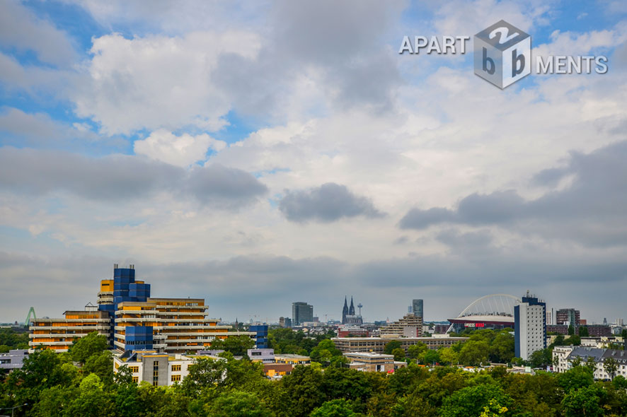 Very modern furnished apartment with balcony in Cologne-Humboldt-Gremberg