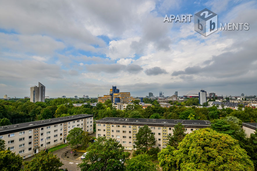 Sehr modern möbliertes Apartment mit Balkon in Köln-Humboldt-Gremberg