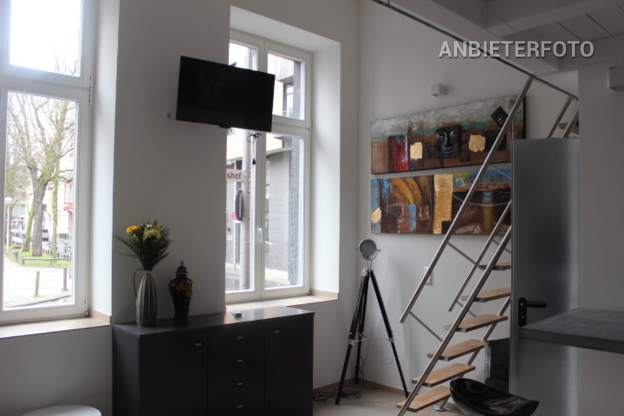 Hochwertig möbliertes Apartment mit Empore in Köln-Altstadt-Nord
