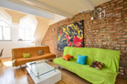 High-quality furnished attic maisonette apartment in Cologne-Altstadt-Nord