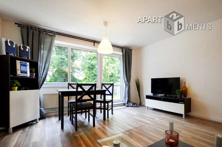 Furnished 3-room flat with balcony in Cologne-Mülheim
