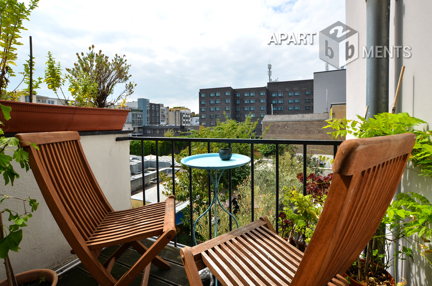 Möbliertes und zentral gelegenes Apartment mit Balkon in Köln-Altstadt-Nord