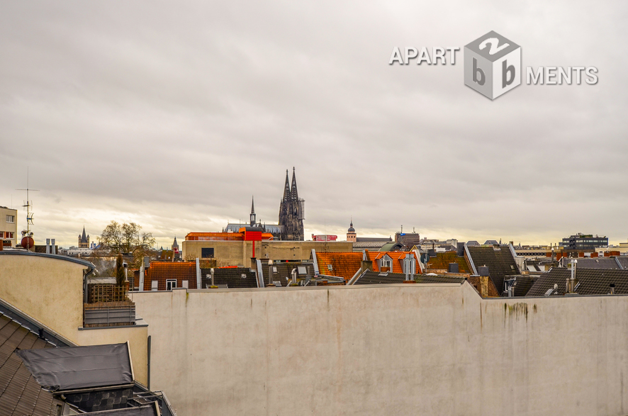 Möblierte City-Maisonette mit Domblick in zentraler Lage in Köln-Altstadt-Nord