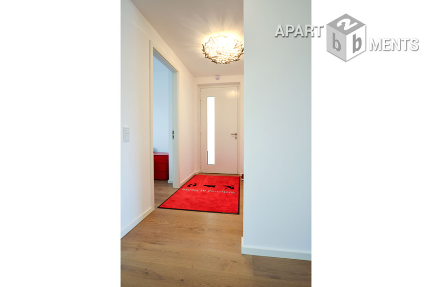Möblierte klimatisierte Wohnung in einer außergewöhnlichen Wohnanlage in Köln-Altstadt-Nord