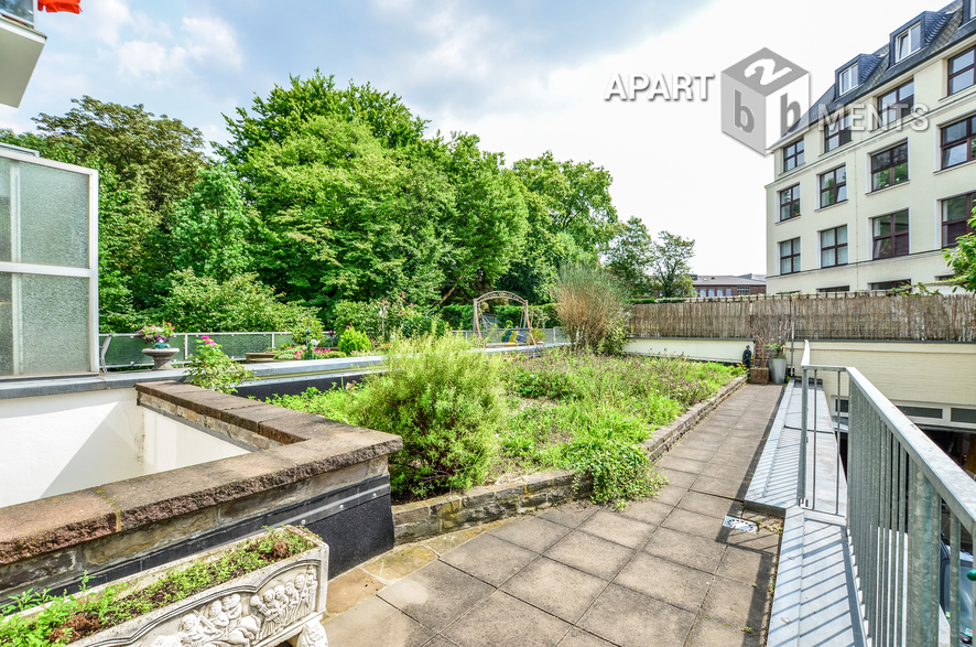 Möblierte City-Wohnung mit riesigem Dachgarten in Köln-Altstadt-Nord