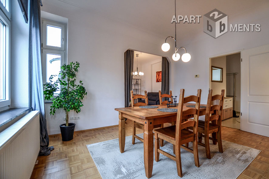 Furnished high quality 4-room-apartment with 2 bedrooms in Cologne-Niehl