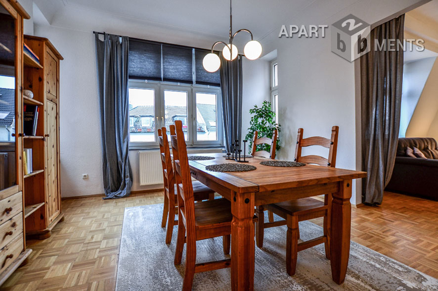 Furnished high quality 4-room-apartment with 2 bedrooms in Cologne-Niehl