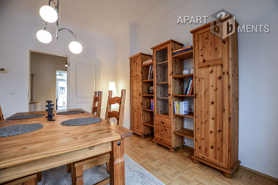 Furnished high quality 4-room-apartment with 2 bedrooms in Cologne-Niehl