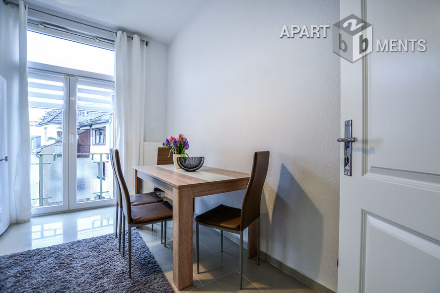 Furnished high quality 4-room-apartment with 2 bedrooms in Cologne-Niehl