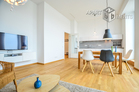 High quality furnished studio apartment with view on the Rhine in Cologne-Bayenthal