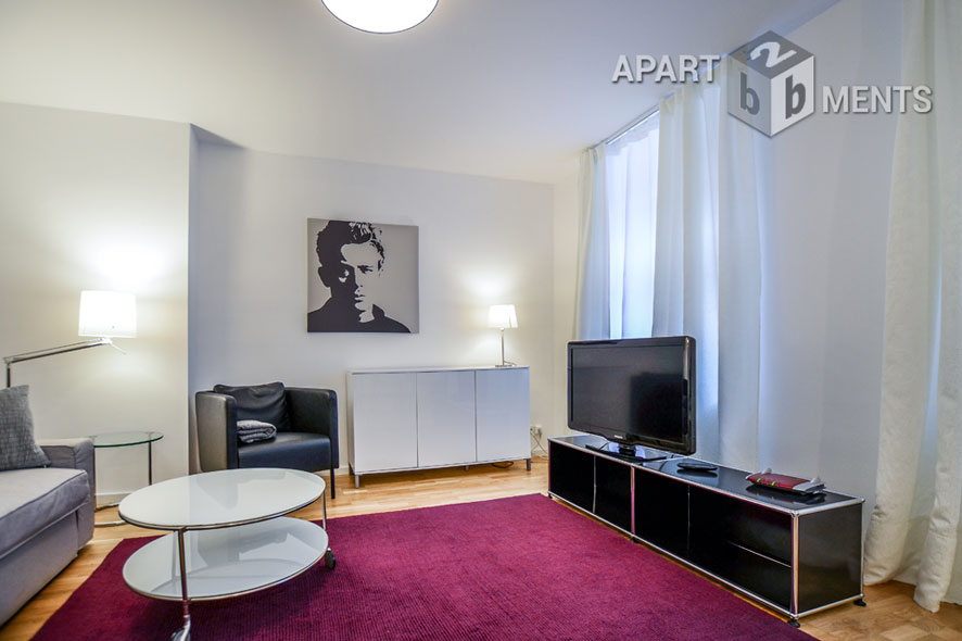 Modern and upscale furnished apartment in Cologne-Neustadt-Süd