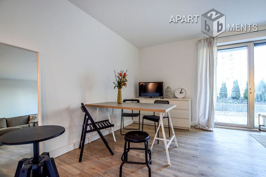 Möblierte Wohnung mit Terrasse in Köln-Neustadt-Nord nahe Stadtgarten