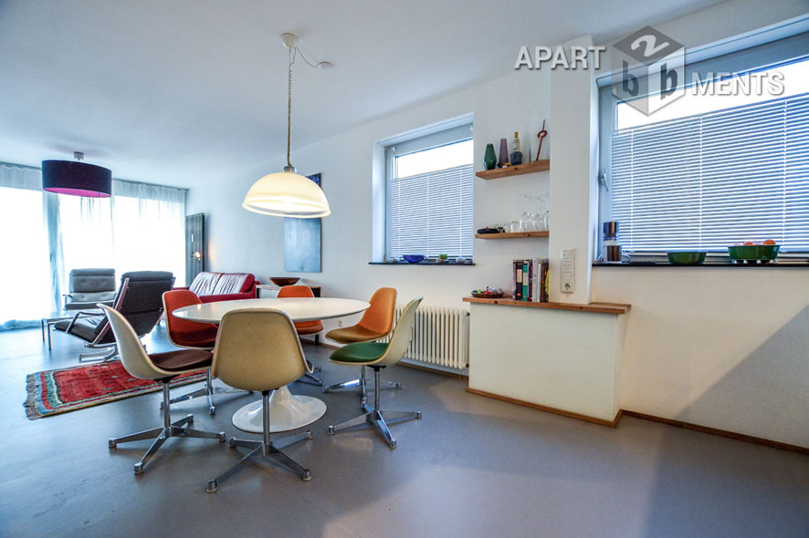 Möblierte Wohnung mit Terrasse in Köln-Neustadt-Nord nah Stadtgarten