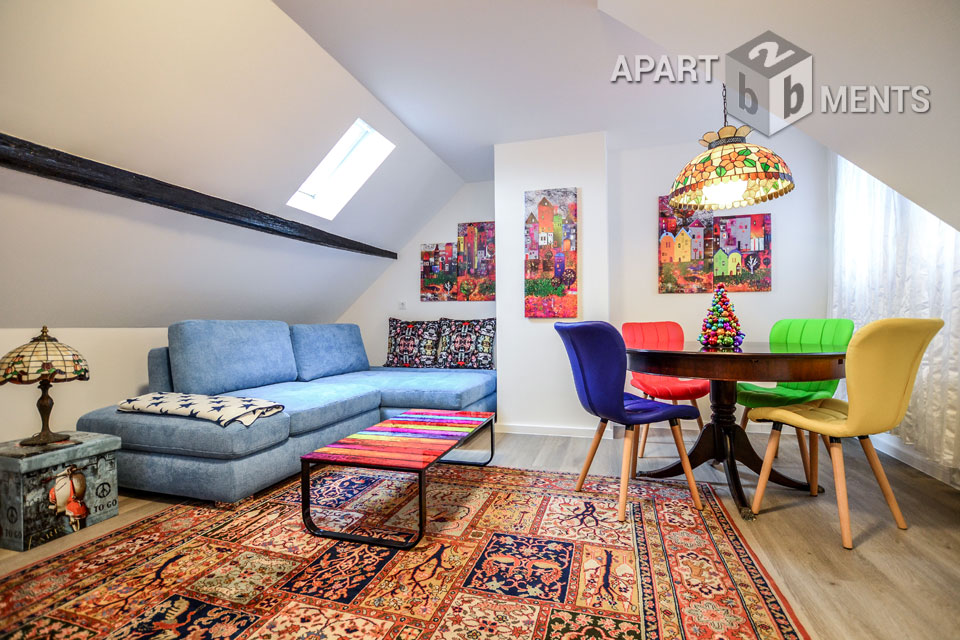 Stylishly furnished maisonette apartment in Cologne-Dellbrück