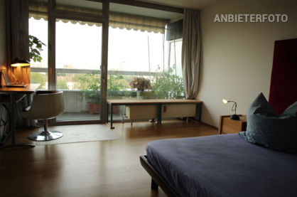 Möbliertes Apartment mit Balkon und Panoramablick in Köln-Neustadt-Nord