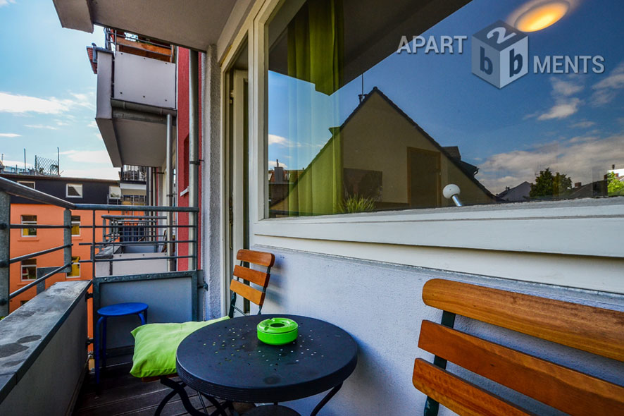 Modern möbliertes Apartment mit Balkon in Köln-Neustadt-Nord